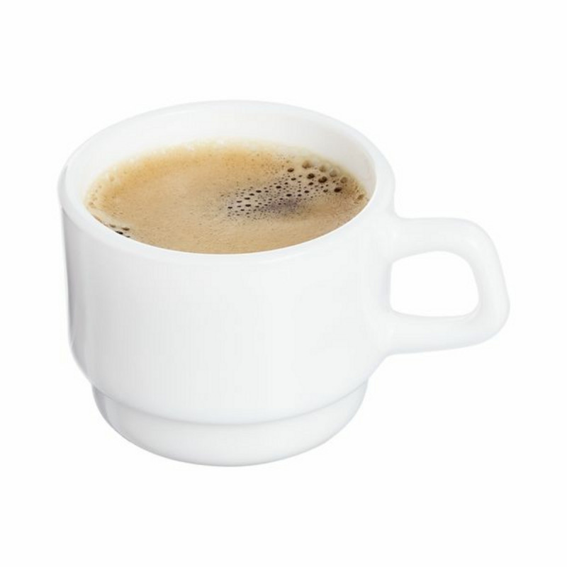 Tasse à expresso rond blanc verre opal 8 cl Ø 6 cm Restaurant Arcoroc