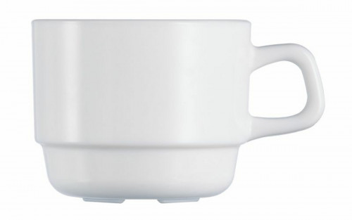 Tasse à thé rond blanc verre opal 19 cl Ø 7,8 cm Restaurant Arcoroc