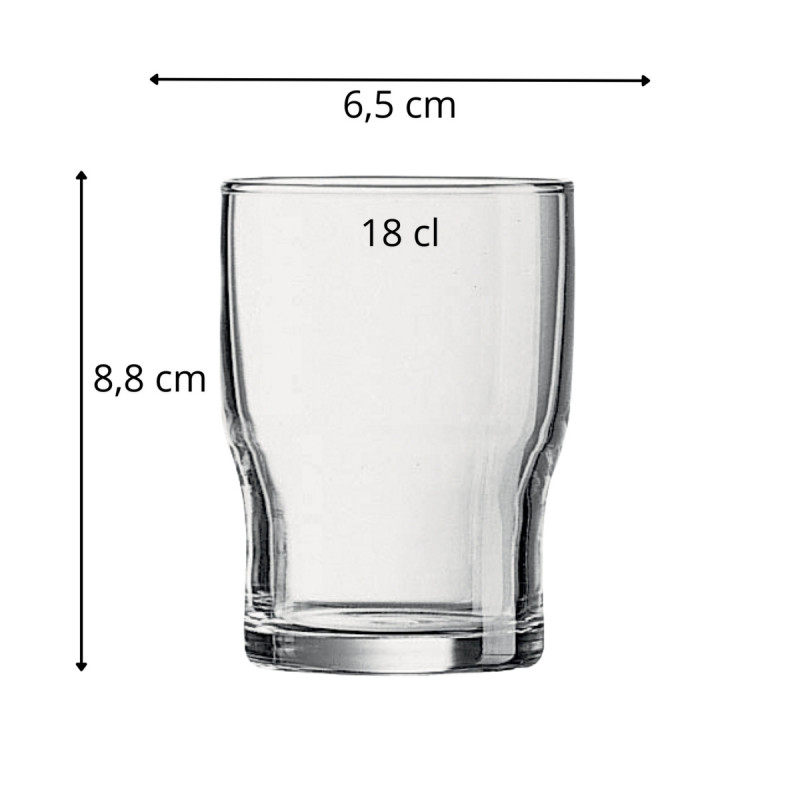 Gobelet verre trempé 18 cl Campus Arcoroc