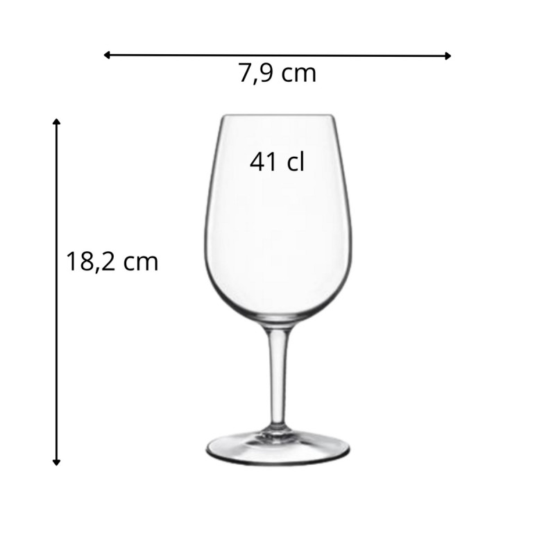 Verre à pied verre cristallin 41 cl Doc Luigi Bormioli
