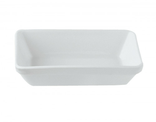Ravier rectangulaire blanc porcelaine 14,9 cm Pro.mundi