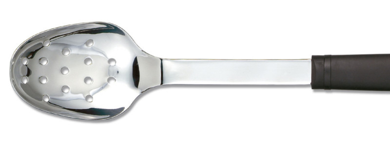 Cuillère de service ajourée noir inox 33 cm Stop Glisse Deglon