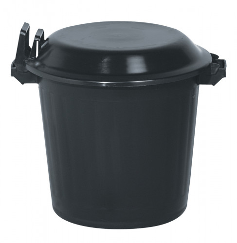 Poubelle plastique 80 L noir