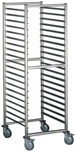 Chariot inox sens longueur Pâtissier 16 niveaux Tournus