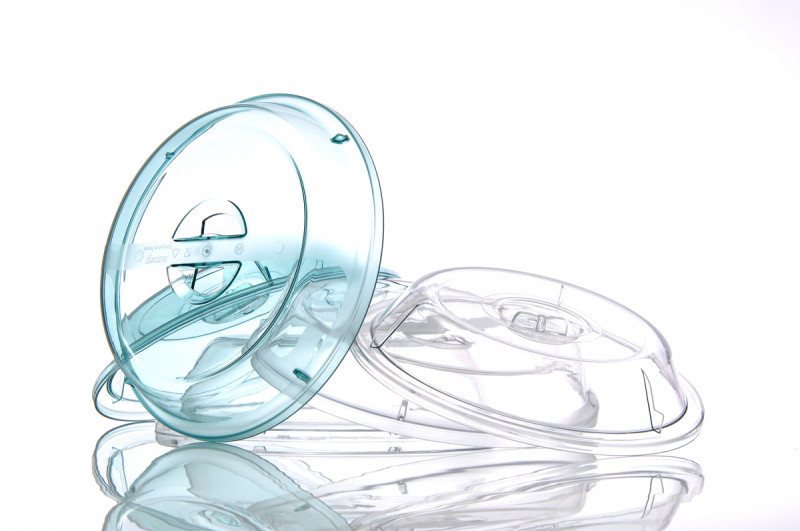 Couvre assiette rond transparent polyamide Ø 23,8 cm Enova