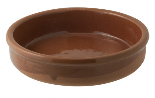 Assiette catalane rond brun terre cuite Ø 11,5 cm Catalane Pro.mundi