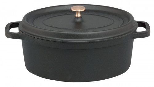 Cocotte fonte d'acier Sans revêtement Avec couvercle 29x22,5x15,5 cm 4,2 L Staub