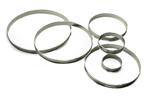 Cercle à tarte inox Sans revêtement Ø 14 cm 2 cm Gobel