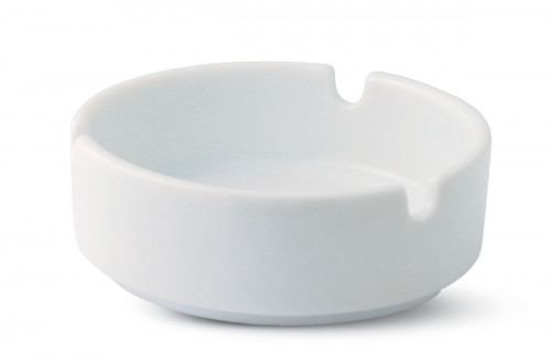 Cendrier rond blanc porcelaine Ø 8,5 cm Pro.mundi
