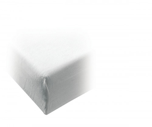 Protège matelas molleton blanc 200x90 cm 210 g/m² coton Courlis