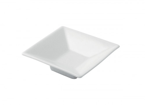 Coupelle carré blanc porcelaine 8 cm Pro.mundi