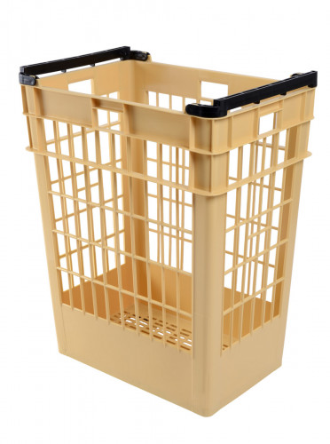 Manne à pain Sans couvercle beige plastique 66,5x46x85 cm 180 L fond ajouré parois ajourées Gilac