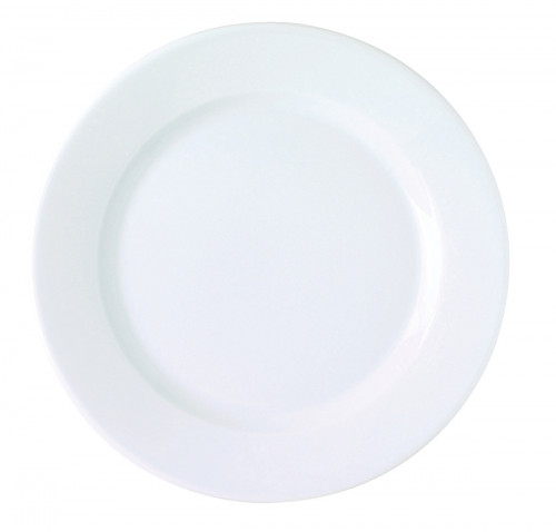 Assiette plate rond blanc porcelaine Ø 17 cm K Pro.mundi