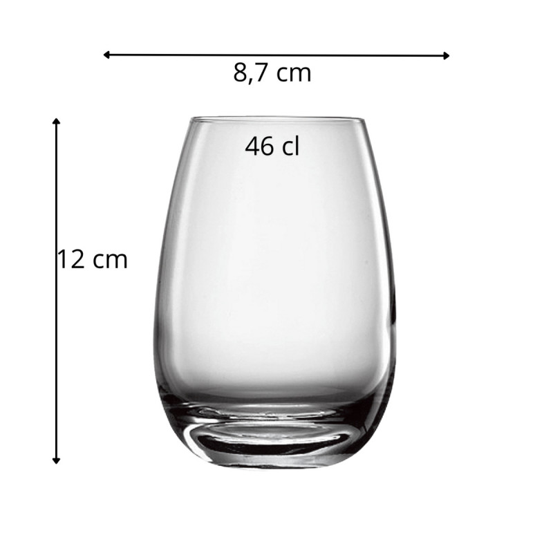 Gobelet verre cristallin 46 cl Ametista Luigi Bormioli