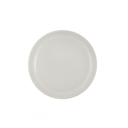 Assiette plate rond écru grès émaillé Ø 24 cm Gres Couleur Pro.mundi