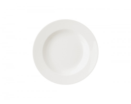 Assiette creuse rond ivoire porcelaine vitrifiée Ø 23 cm Banquet Rak