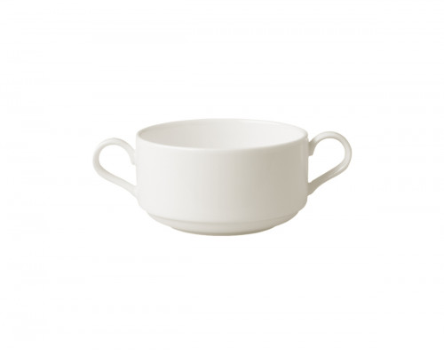 Tasse à bouillon rond crème porcelaine vitrifiée Banquet Rak