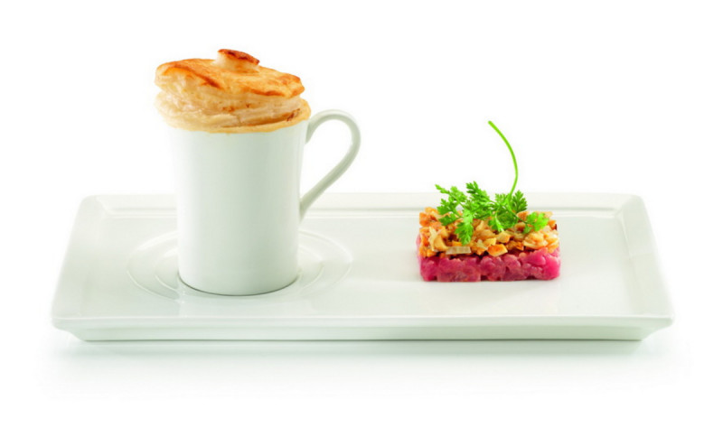 Sucrier avec couvercle rond ivoire porcelaine vitrifiée 22,5 cl Ø 10 cm Fine Dine Rak