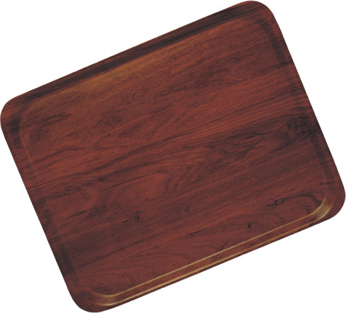 Plateau bois compresse marron 28x20 cm Capri Cambro