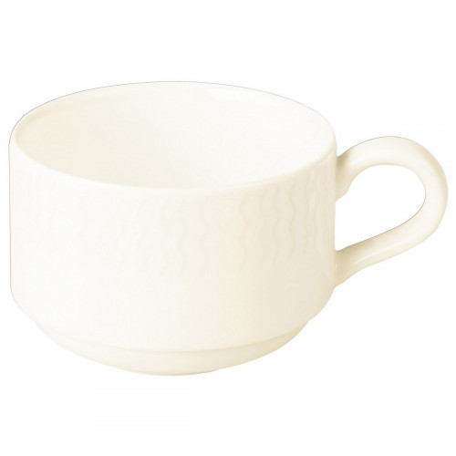 Tasse à thé rond ivoire porcelaine vitrifiée 23 cl Ø 8,5 cm Ondine Rak
