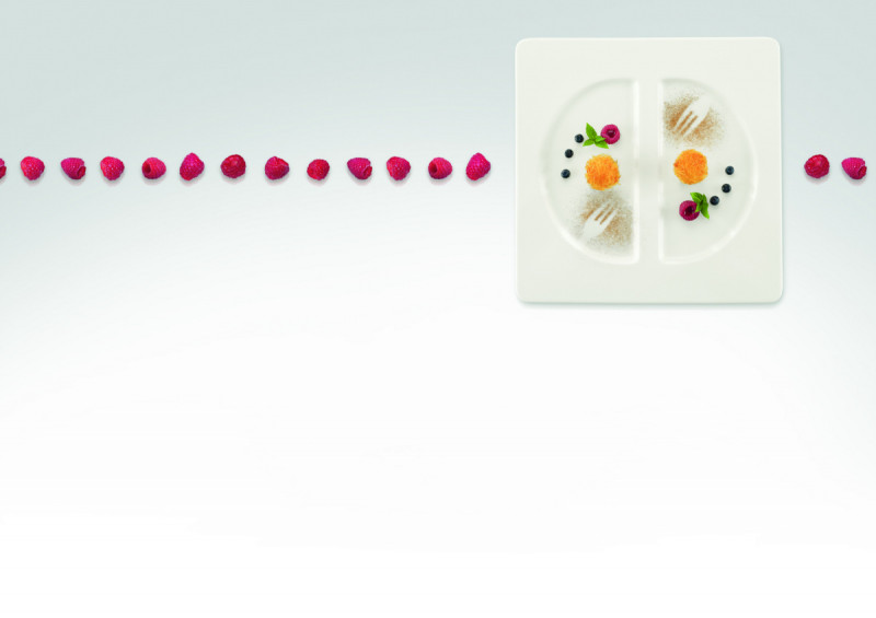 Assiette plate carré ivoire porcelaine vitrifiée 29,5x29,5 cm Allspice Rak