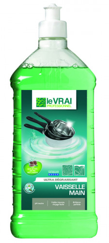 Liquide vaisselle à la main ultra dégraissant 1 L Le Vrai