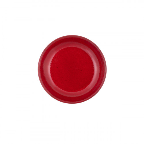 Assiette creuse rond rouge grès émaillé Ø 21 cm Gres Couleur Pro.mundi