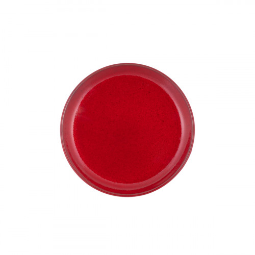 Assiette coupe plate rond rouge grès émaillé Ø 24 cm Gres Couleur Pro.mundi