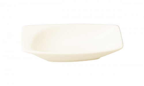 Coupelle rectangulaire ivoire porcelaine vitrifiée 10,8 cm Mazza Rak