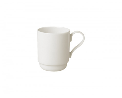 Mug rond ivoire porcelaine vitrifiée Banquet Rak