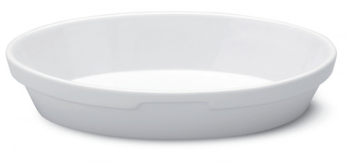 Plat sabot ovale blanc porcelaine 19,7x11,8 cm Cafett Pro.mundi