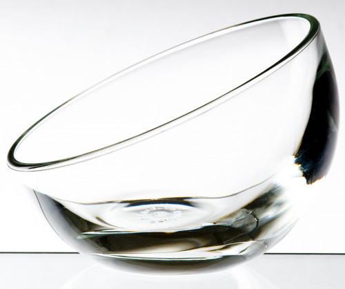 Coupe à dessert rond transparent verre pressé Ø 12 cm Bubble La Rochere
