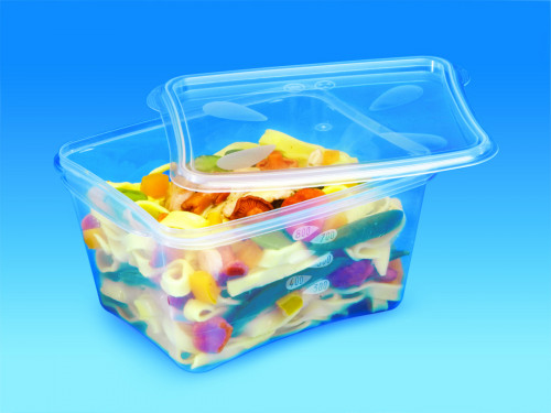 Boîte avec couvercle rectangulaire transparent 17,5x15,9x11,7 cm 180 cl Prestipack Alphaform (30 pièces)