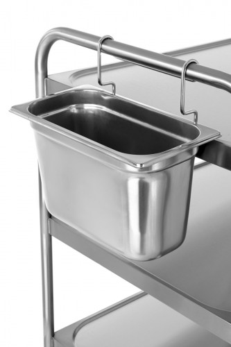 Bac à déchets inox 42x20x25 cm Tournus