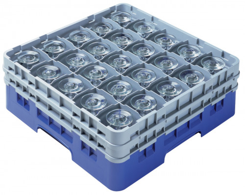 Casier de lavage 25 compartiments 50x50x22,5 cm 8,7 cm 19,4 cm Camrack Cambro