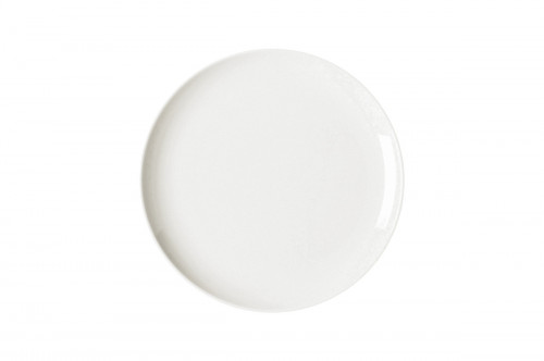Assiette coupe plate rond ivoire porcelaine vitrifiée Ø 24 cm Nano Rak