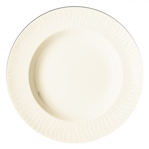 Assiette creuse rond ivoire porcelaine vitrifiée Ø 29,9 cm Playa Rak