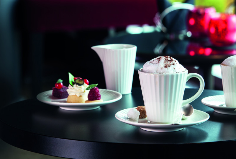 Tasse à thé rond ivoire porcelaine vitrifiée 20 cl Ø 8 cm Metropolis Rak