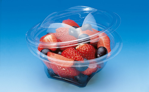 Boîte rond transparent Ø 13,7 cm 8 cm 37 cl Sekipack Alphaform (50 pièces)