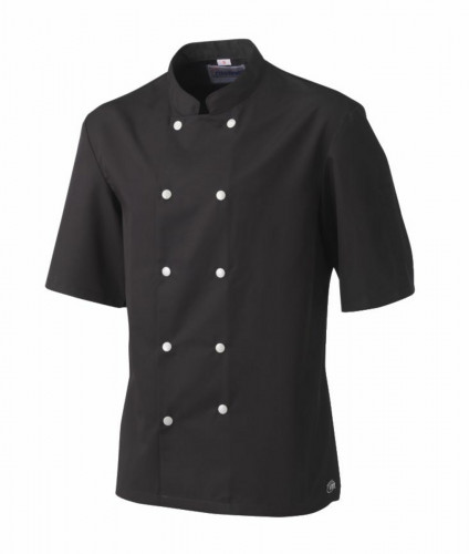 Veste de cuisine homme manche courte noir T4 Blake Molinel