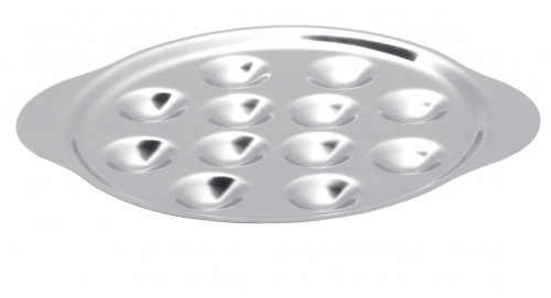 Plat à escargots 12 trous rond inox Ø 23 cm Pro.mundi