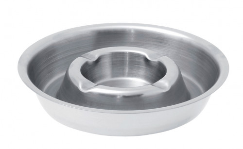 Cendrier rond inox Ø 15 cm 3 cm Pro.mundi