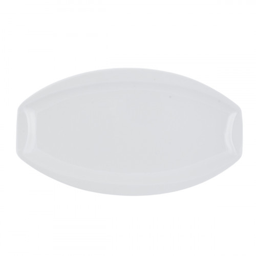 Assiette plate ovale blanc porcelaine 31x18 cm Matcha Pro.mundi