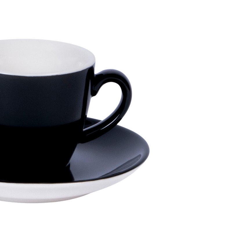 Tasse à expresso rond noir porcelaine 10 cl Ø 6,3 cm Emotions Pro.mundi