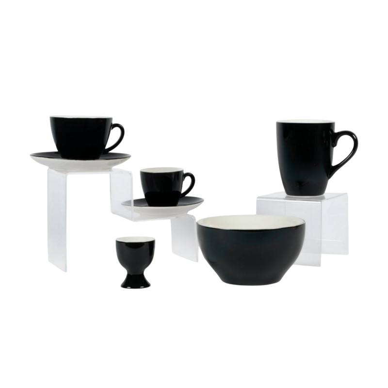 Bol rond noir porcelaine 63 cl Ø 14 cm Emotions Pro.mundi