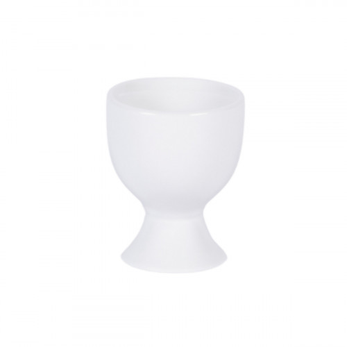 Coquetier rond blanc porcelaine 6 cm Ø 5 cm Emotions Pro.mundi