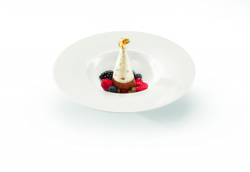 Assiette creuse rond ivoire porcelaine vitrifiée White Gold Rak