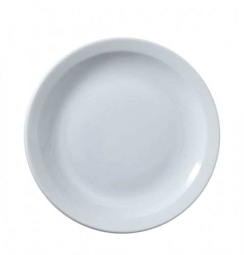 Assiette plate rond blanc porcelaine Ø 24,5 cm Optima Vaisselle