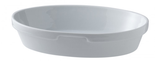 Plat sabot ovale blanc porcelaine 23x16,5 cm Cafett Pro.mundi