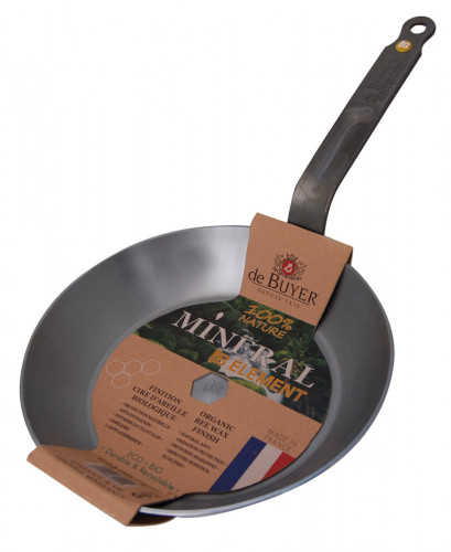 Poêle rond acier Ø 24 cm 3,9 cm Mineral B De Buyer